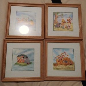 Winnie the Pooh four seasons 10inchx10inch
